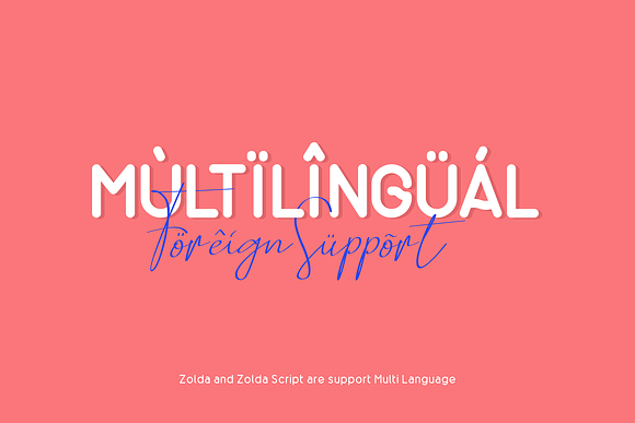 Zolda Script + Sans Family | 7 Fonts in Sans-Serif Fonts - product preview 1