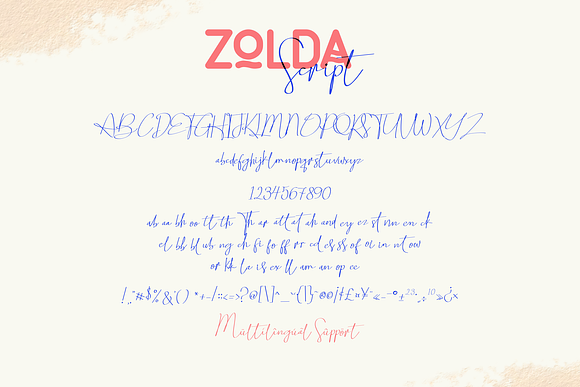 Zolda Script + Sans Family | 7 Fonts in Sans-Serif Fonts - product preview 6