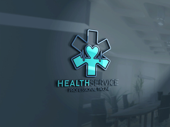Health Service Logo in Logo Templates - product preview 1