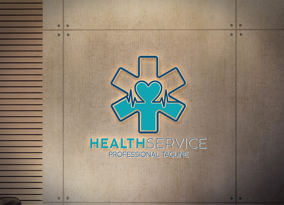 Health Service Logo in Logo Templates - product preview 3