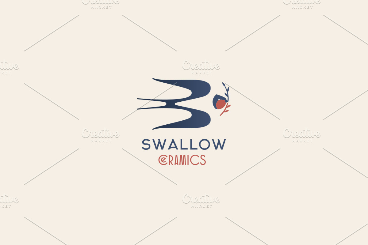 Swallow in Logo Templates - product preview 8