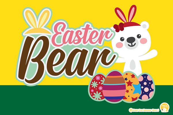Easter Clip Art, Easter Bear