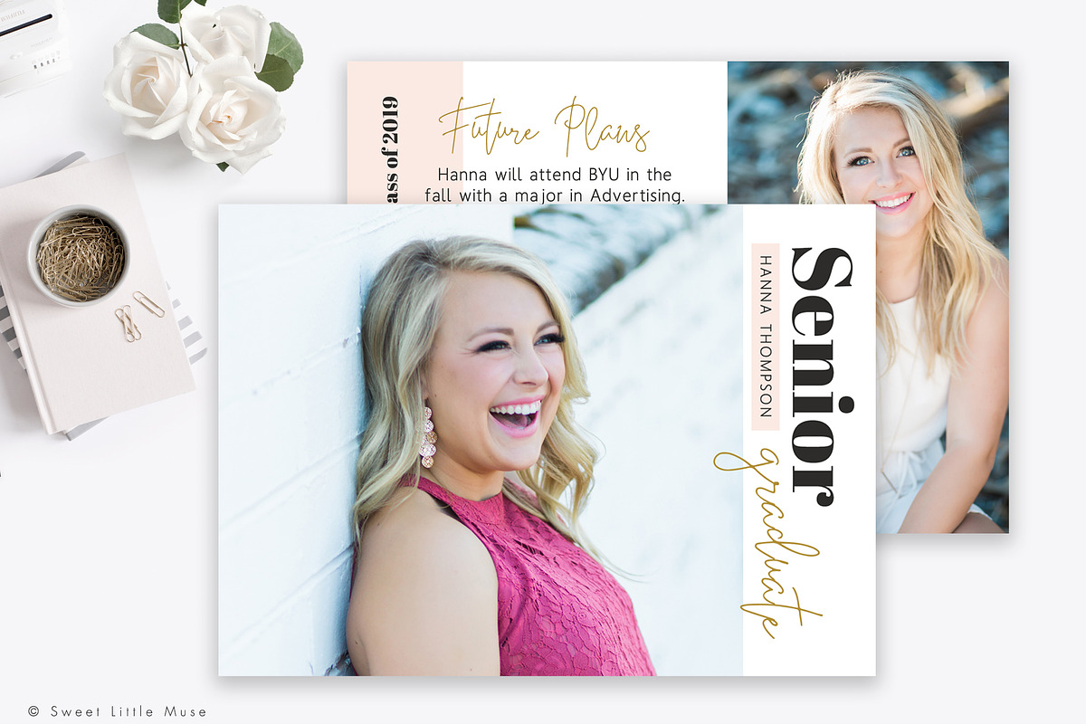 Senior Graduation Announcement Card in Card Templates - product preview 8