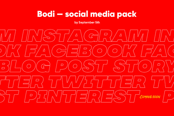 Bodi - Social Media Pack + Stories in Social Media Templates - product preview 12