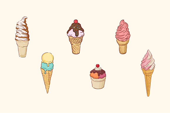Ice Cream Illustration in Graphics - product preview 1