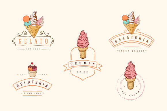 Ice Cream Illustration in Graphics - product preview 2