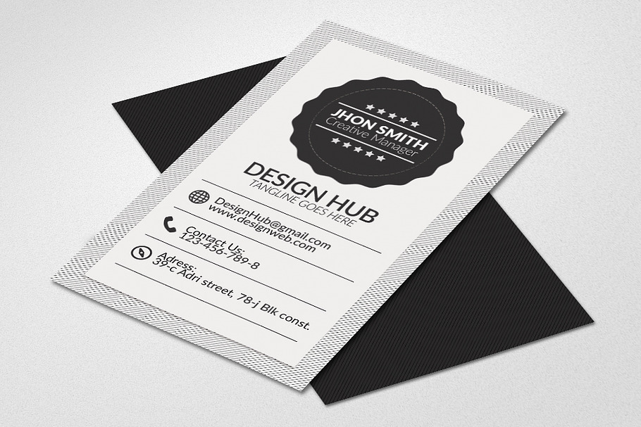 Retro Vintage Business Card in Business Card Templates - product preview 8