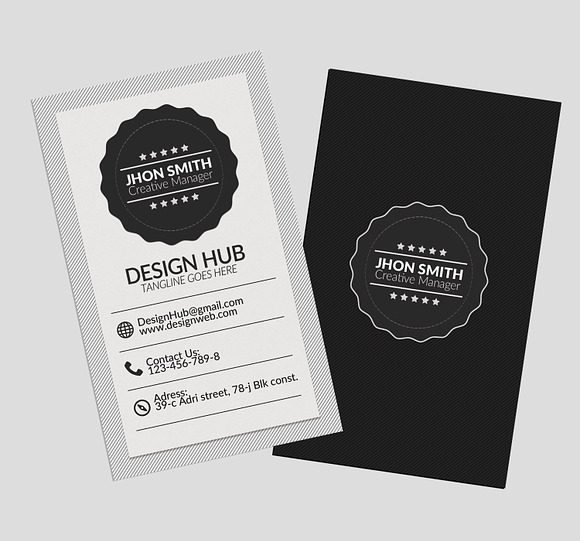 Retro Vintage Business Card in Business Card Templates - product preview 2