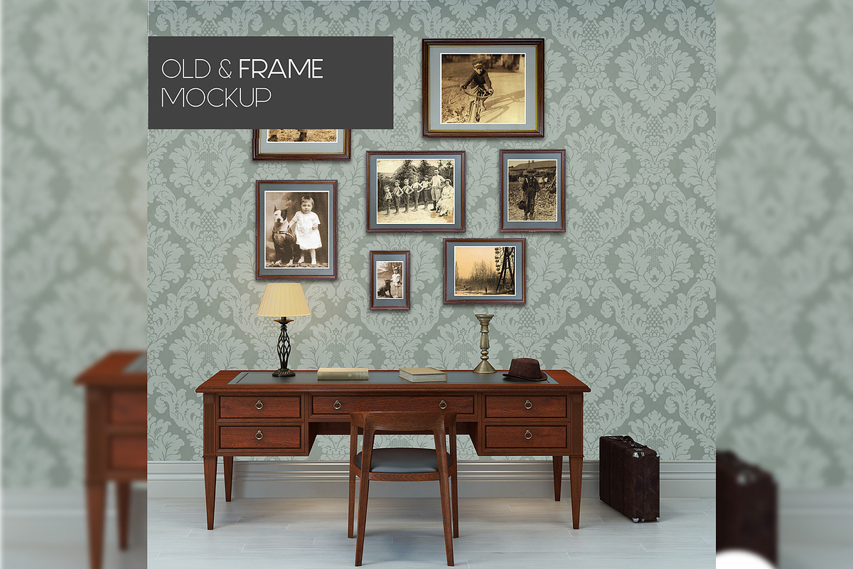 OLD FRAMES MOCKUP in Product Mockups - product preview 8