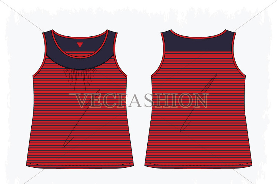 Women Sport Fashion Tank in Illustrations - product preview 8