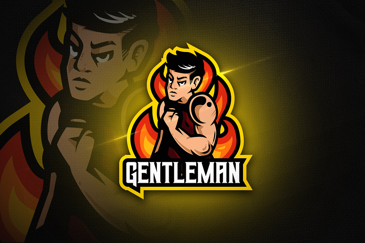 Gentleman - Mascot & Esport Logo in Logo Templates - product preview 8
