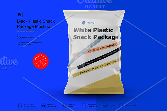 Six Snack Bags Mockup Bundle in Product Mockups - product preview 1