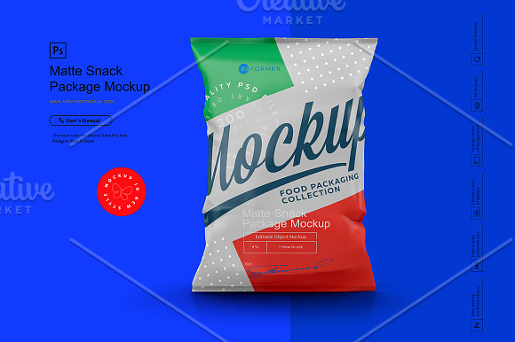 Six Snack Bags Mockup Bundle in Product Mockups - product preview 7