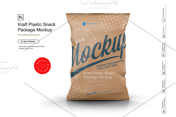 Six Snack Bags Mockup Bundle in Product Mockups - product preview 9