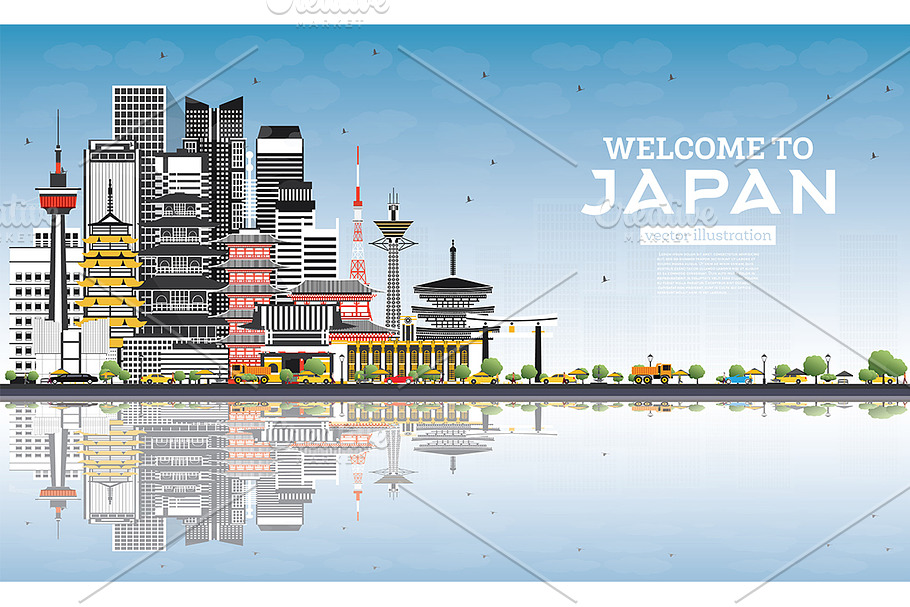 Welcome to Japan Skyline in Illustrations - product preview 8