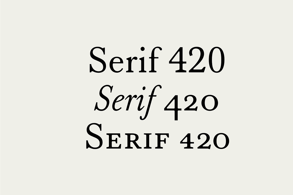 Serif 420 in Serif Fonts - product preview 8