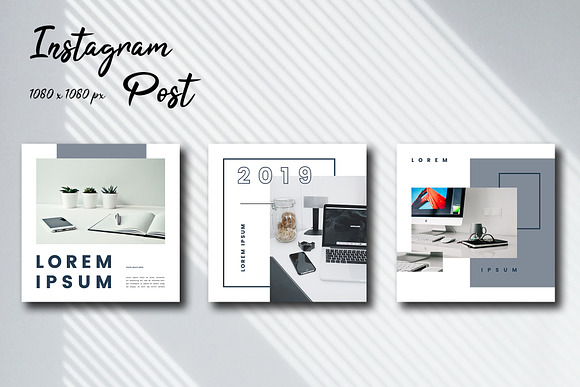 Desk Space Social Media Template in Instagram Templates - product preview 1
