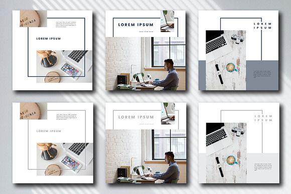 Desk Space Social Media Template in Instagram Templates - product preview 4