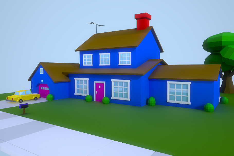 Low Poly House 1 in Urban - product preview 1