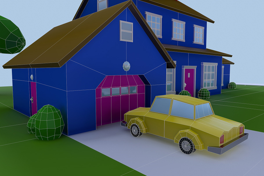 Low Poly House 1 in Urban - product preview 9