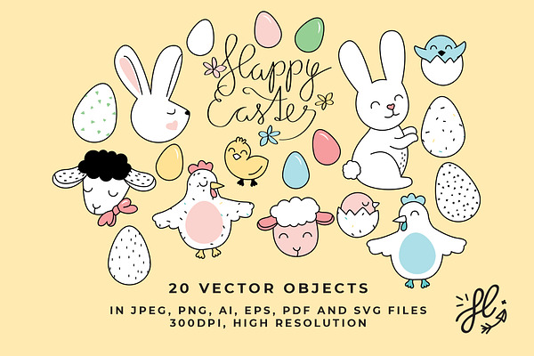 Happy Easter - vector clipart