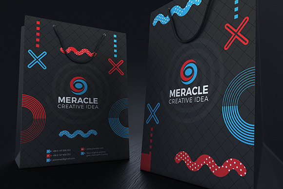 Meracle Branding Identity in Stationery Templates - product preview 2
