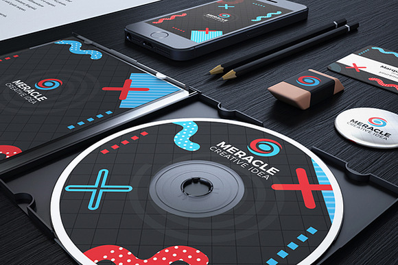 Meracle Branding Identity in Stationery Templates - product preview 7