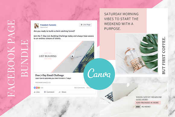 Facebook Page Canva Templates in Facebook Templates - product preview 2