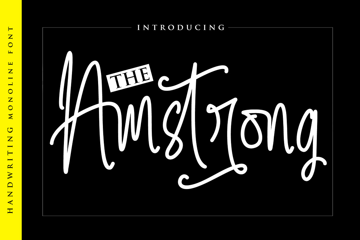 The Amstrong in Script Fonts - product preview 8