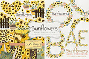 Sunflowers Floral Graphics Pack