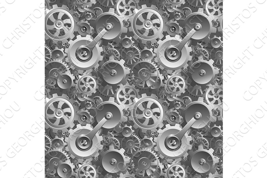 Gears and Cogs Seamless Machine in Textures - product preview 8