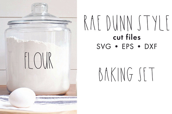 Rae Dunn Style Cut Files Baking