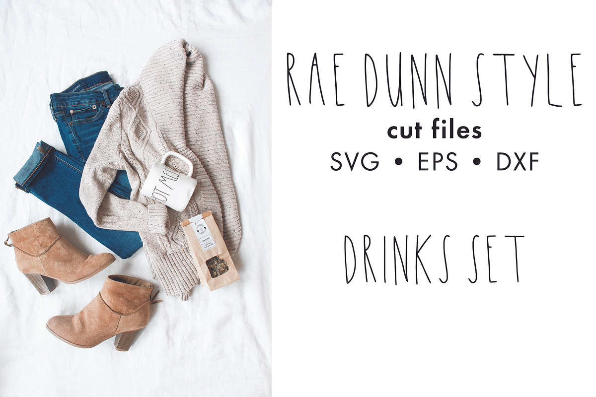 Rae Dunn Style Cut Files Drinks in Illustrations - product preview 8