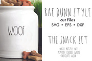 Rae Dunn Style Cut Files Snacks