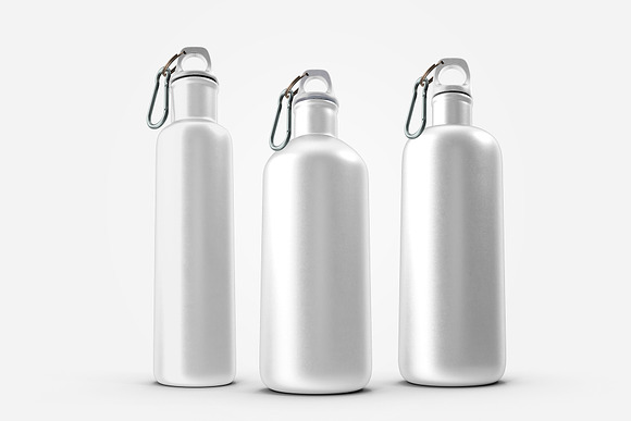 Aluminium Bottle Mockup in Mockup Templates - product preview 3