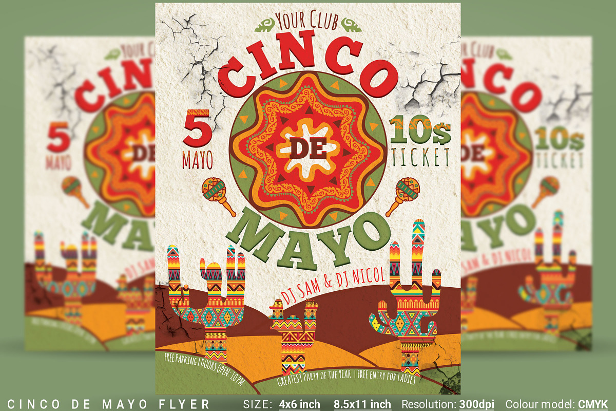 Cinco de Mayo Flyer in Flyer Templates - product preview 8