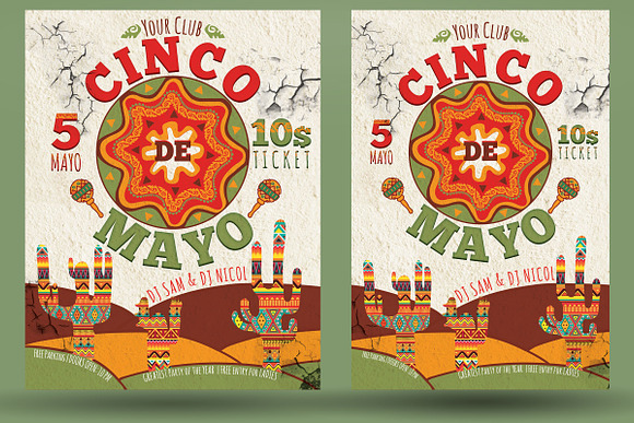 Cinco de Mayo Flyer in Flyer Templates - product preview 1