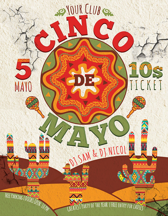 Cinco de Mayo Flyer in Flyer Templates - product preview 2