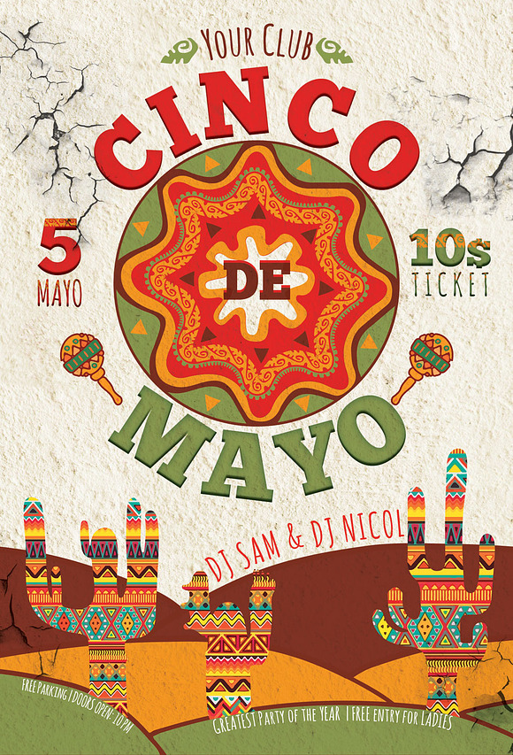 Cinco de Mayo Flyer in Flyer Templates - product preview 3