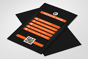 vertical business card Template