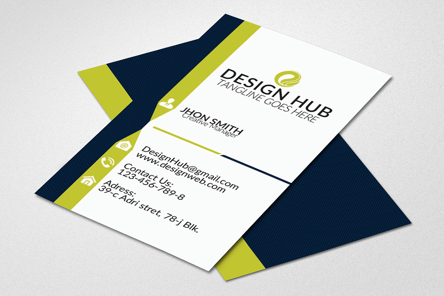 Attractive vertical business card