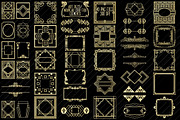 Art Deco/Nouveau Gold Foil Elements