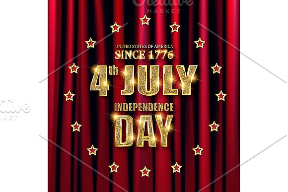 USA Independence Day 4 cards in Graphics - product preview 3