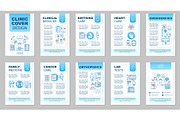 Clinic brochure template layout