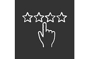 Customer feedback and rating icon