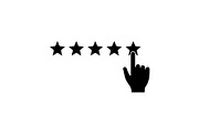 High rating glyph icon