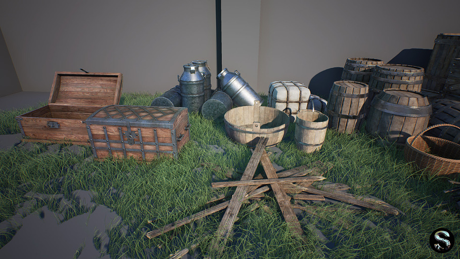 Medieval Props Pack in Objects - product preview 3