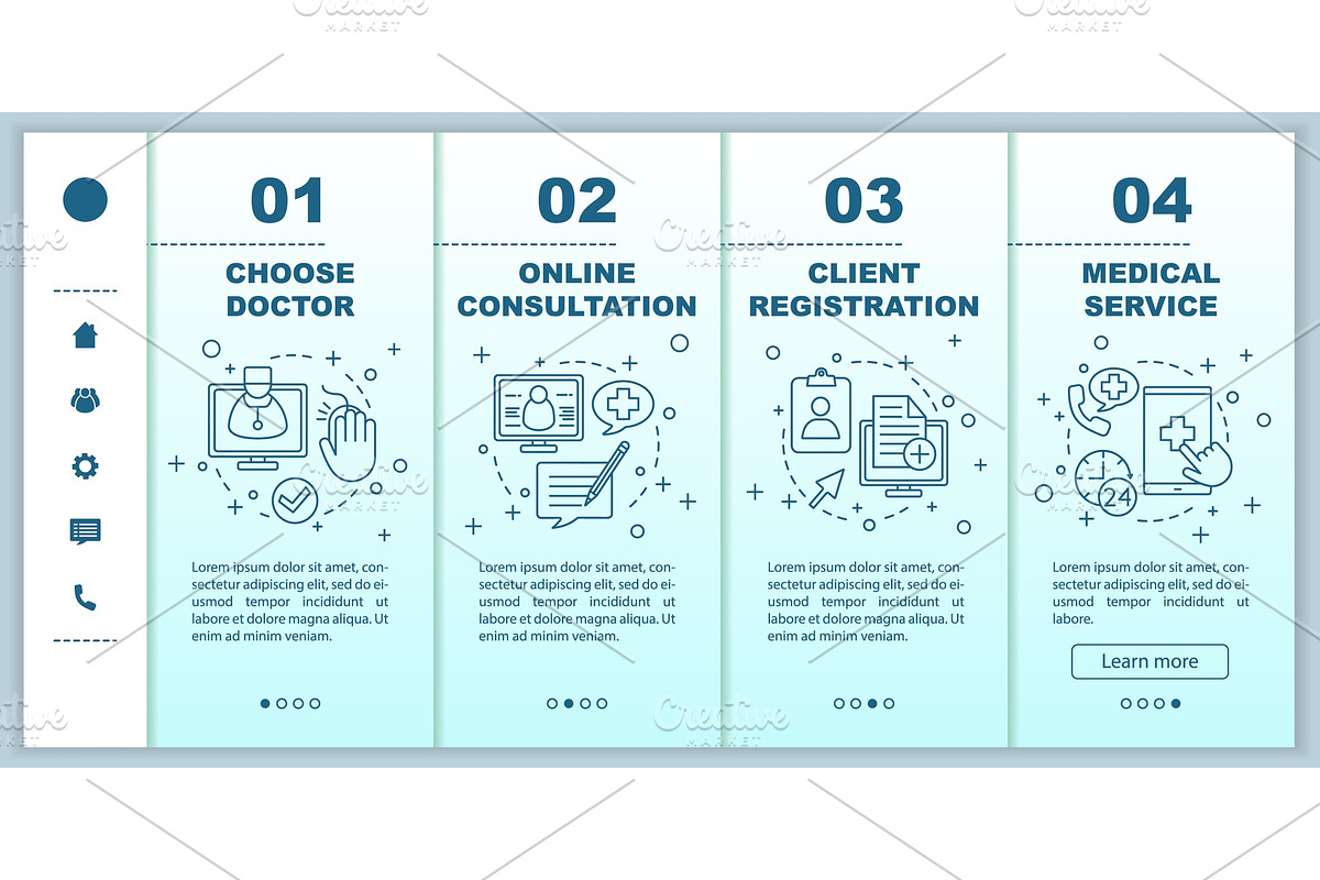 Medical service web pages template in Product Mockups - product preview 8