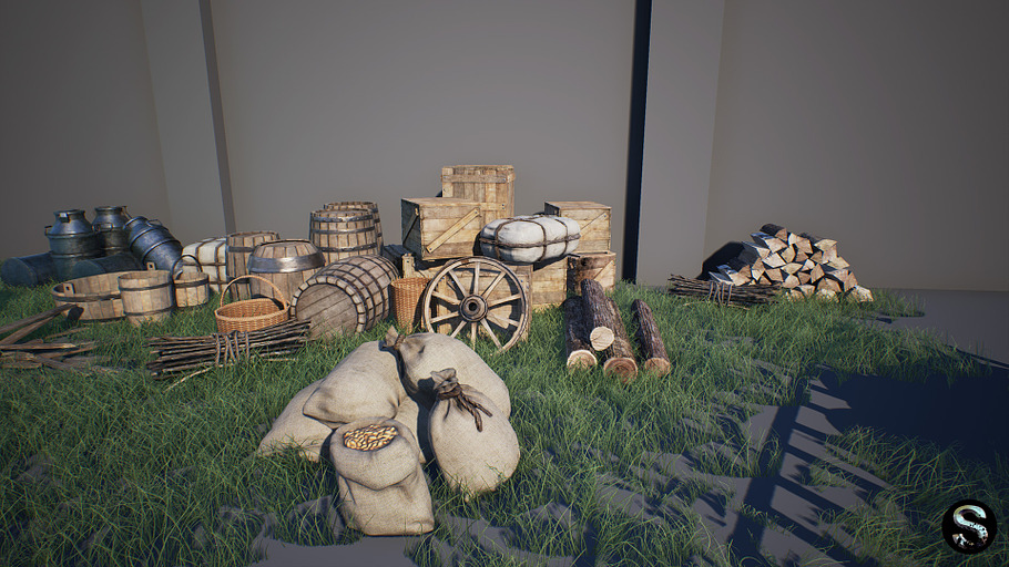 Medieval Props Pack in Objects - product preview 5