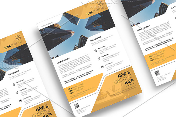 Clean Corporate Flyer - V1011 in Flyer Templates - product preview 1